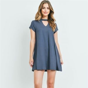 Gray Mini Dress